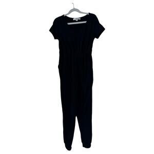 Peyton Bre Black Romper - Size 8 - Short Sleeve Jumpsuit